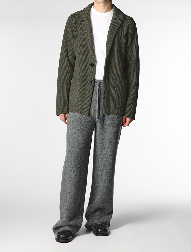 RIB KNIT BLAZER