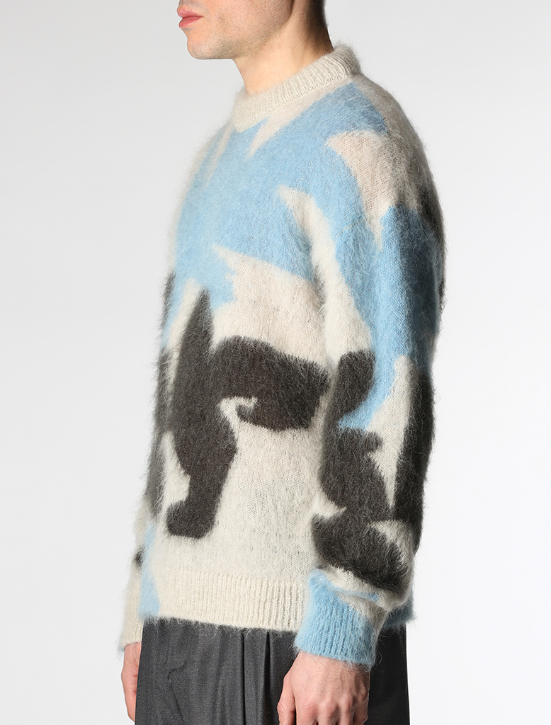 MOHAIR CREW NECK KNIT