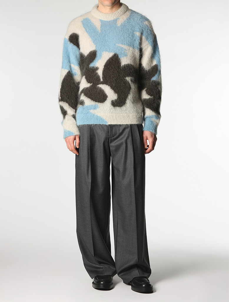 MOHAIR CREW NECK KNIT