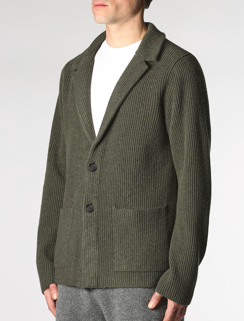 RIB KNIT BLAZER