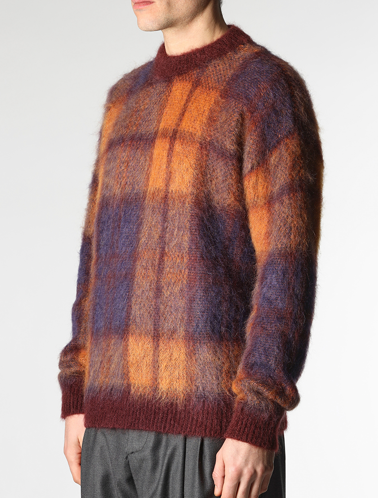 KID MOHAIR CREW NECK KNIT