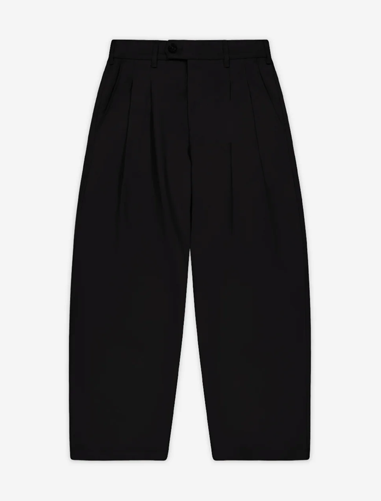WOOL TAILORED PLEATED TROUSERS