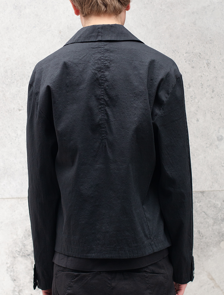 LINEN BLEND WORKER JACKET