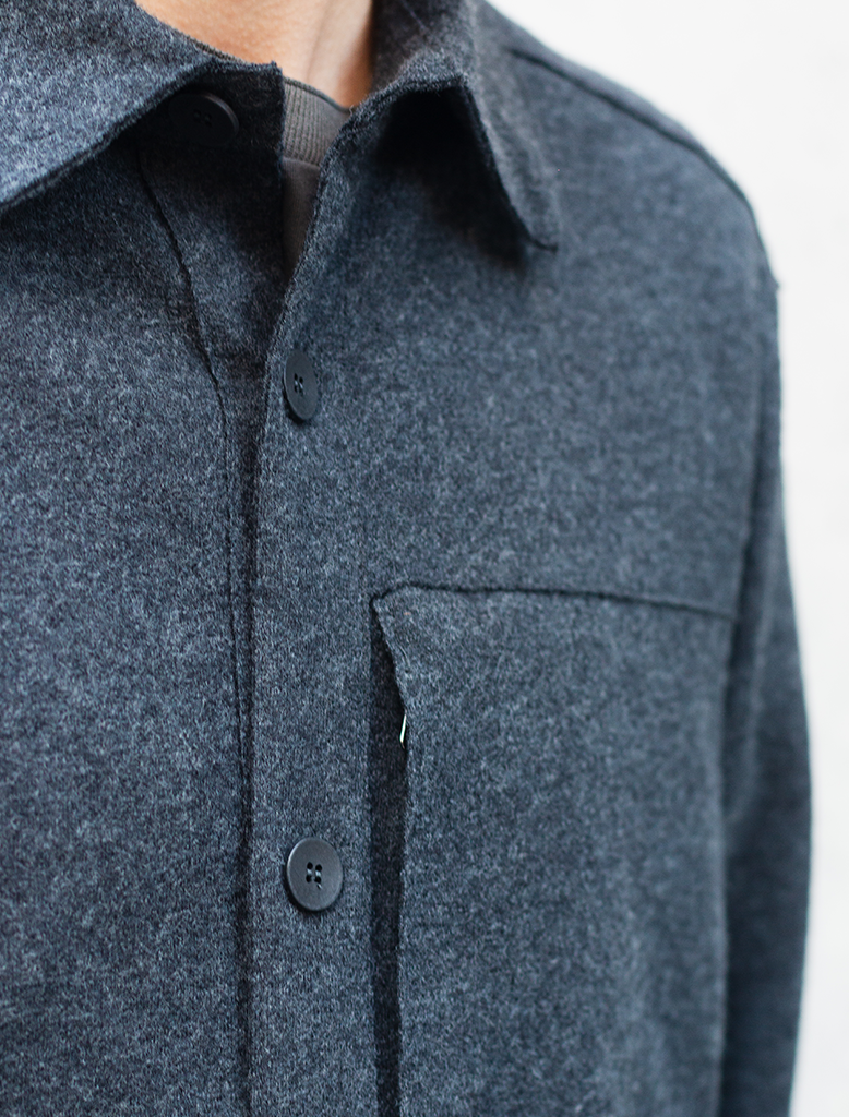 FELTED WOOL OVERSHIRT