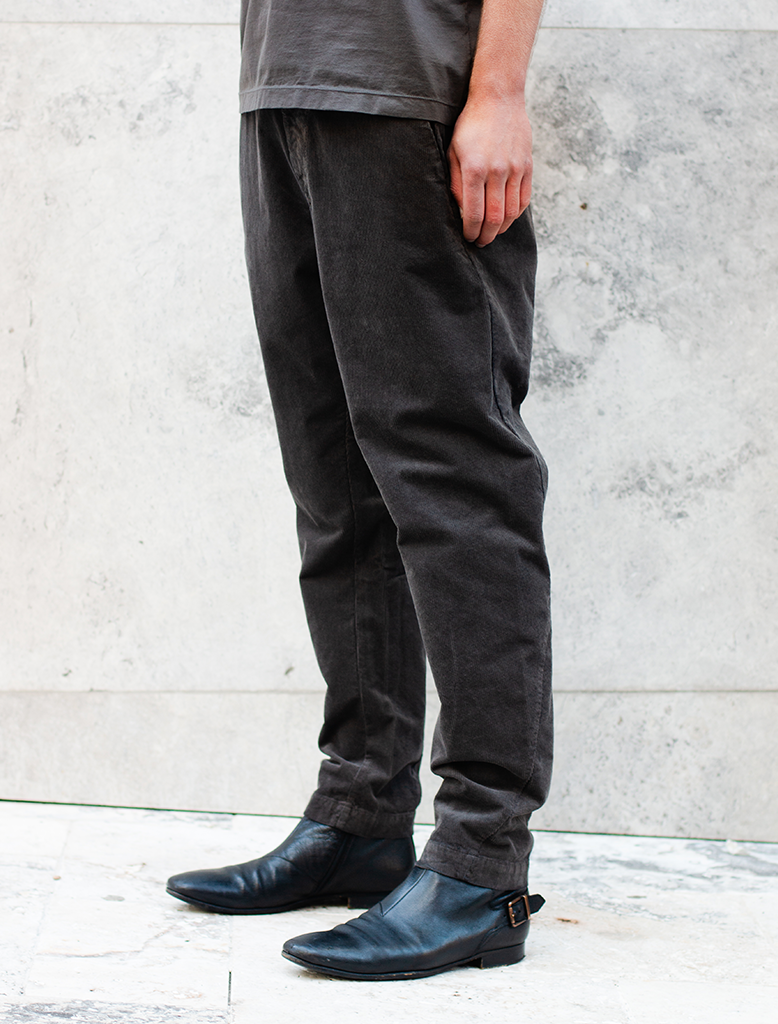 TEXTURED COTTON TROUSER