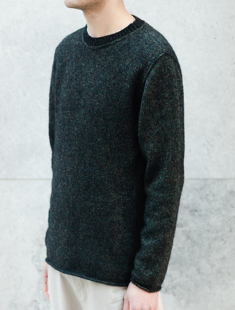ALPACA BLEND CREW NECK KNIT