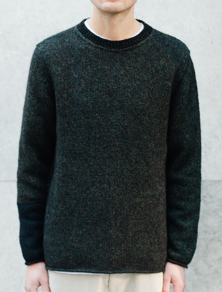 ALPACA BLEND CREW NECK KNIT