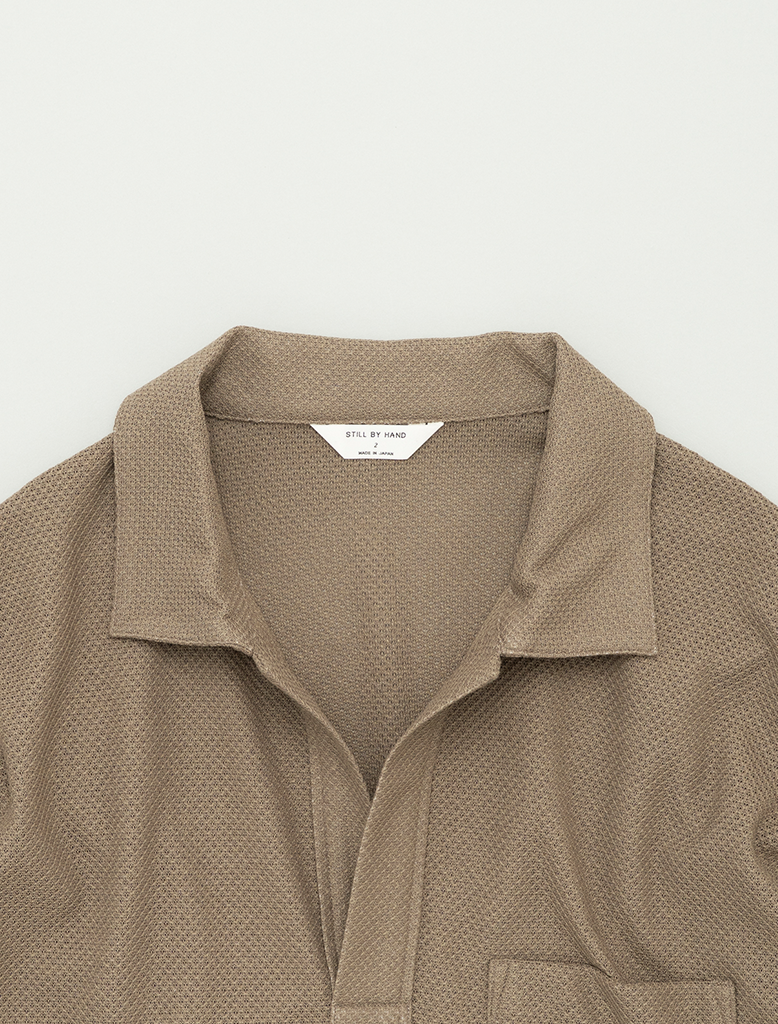 MOSS STITCH SKIPPER SHIRT
