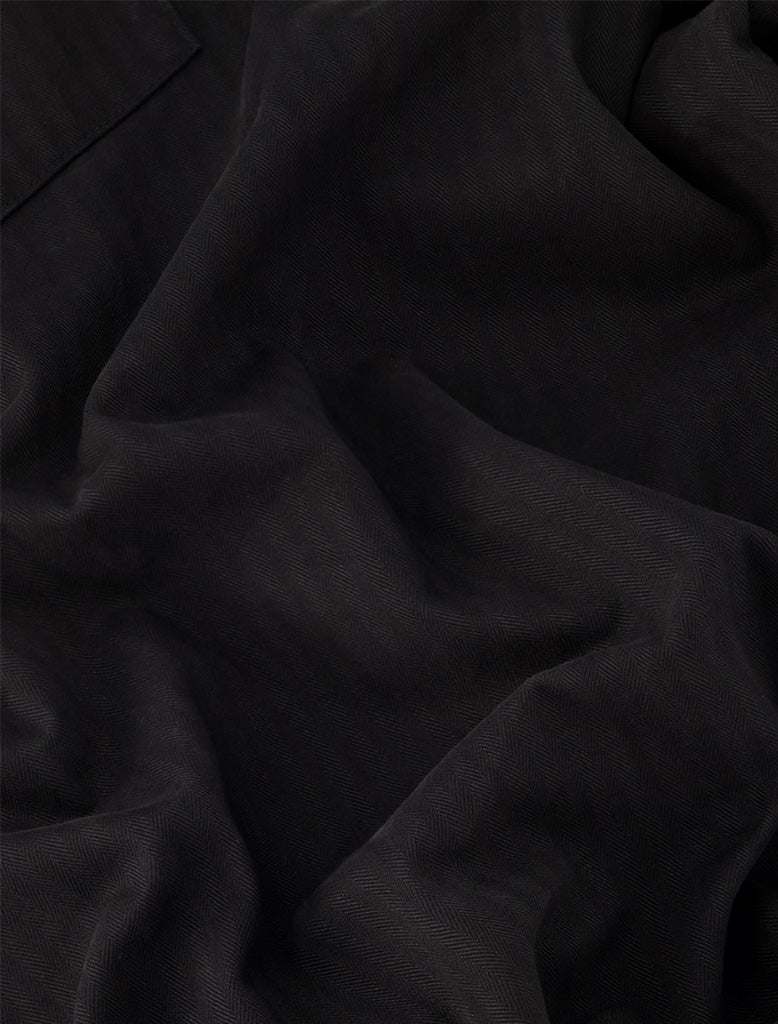 DART-KNEE PLEATED TROUSERS HERRINGBONE
