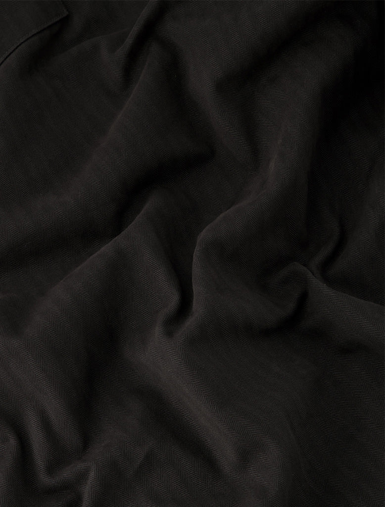 DART-KNEE PLEATED TROUSERS HERRINGBONE