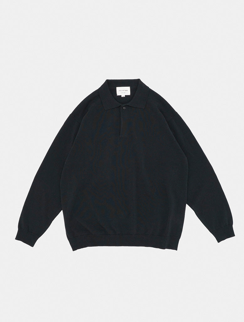 SILK MIX KNITTED POLO