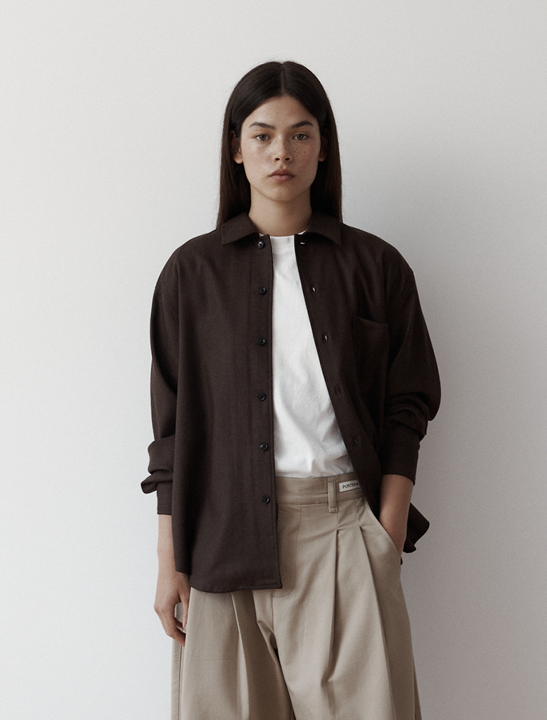 WOOL MANHATTAN SHIRT