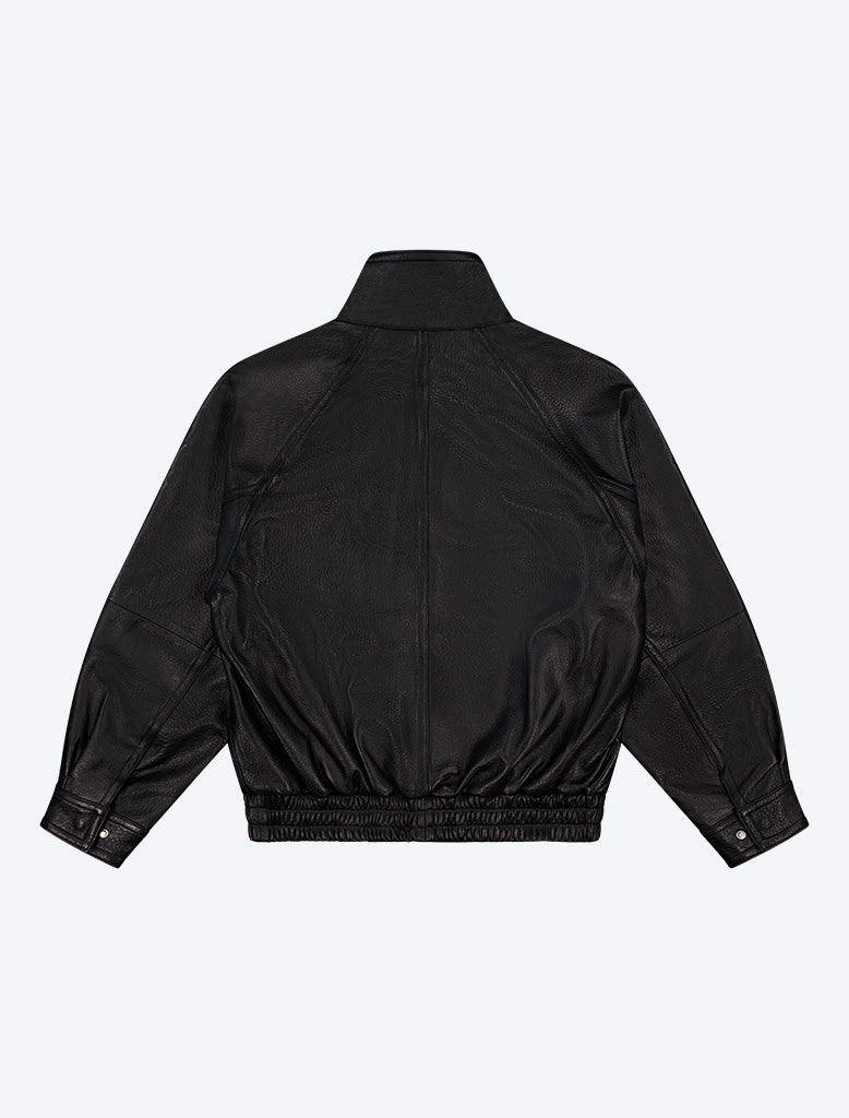 LEATHER BOMBER JACKET