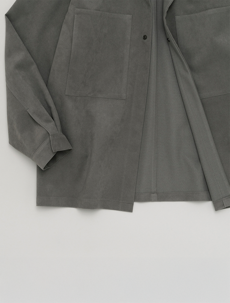 SYNTHETIC LEATHER OVERSHIRT