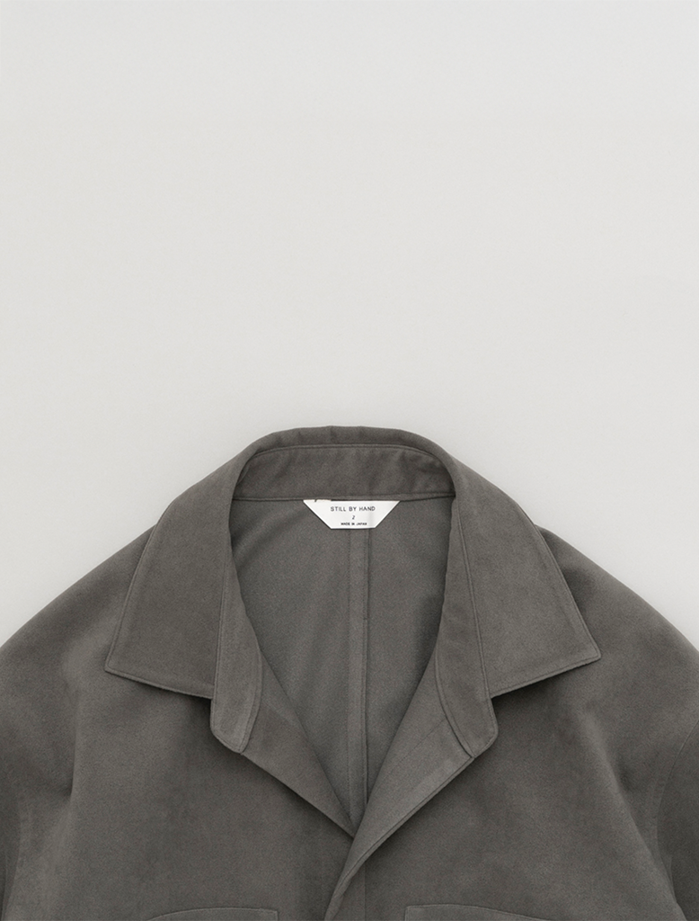 SYNTHETIC LEATHER OVERSHIRT