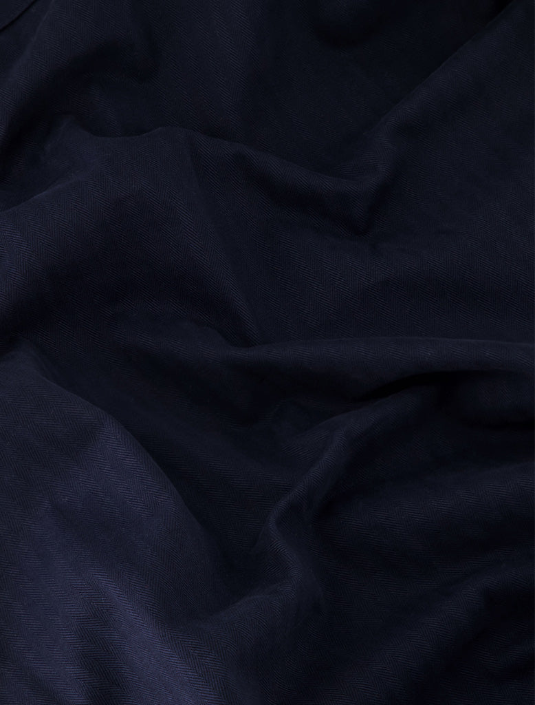 DART-KNEE PLEATED TROUSERS HERRINGBONE