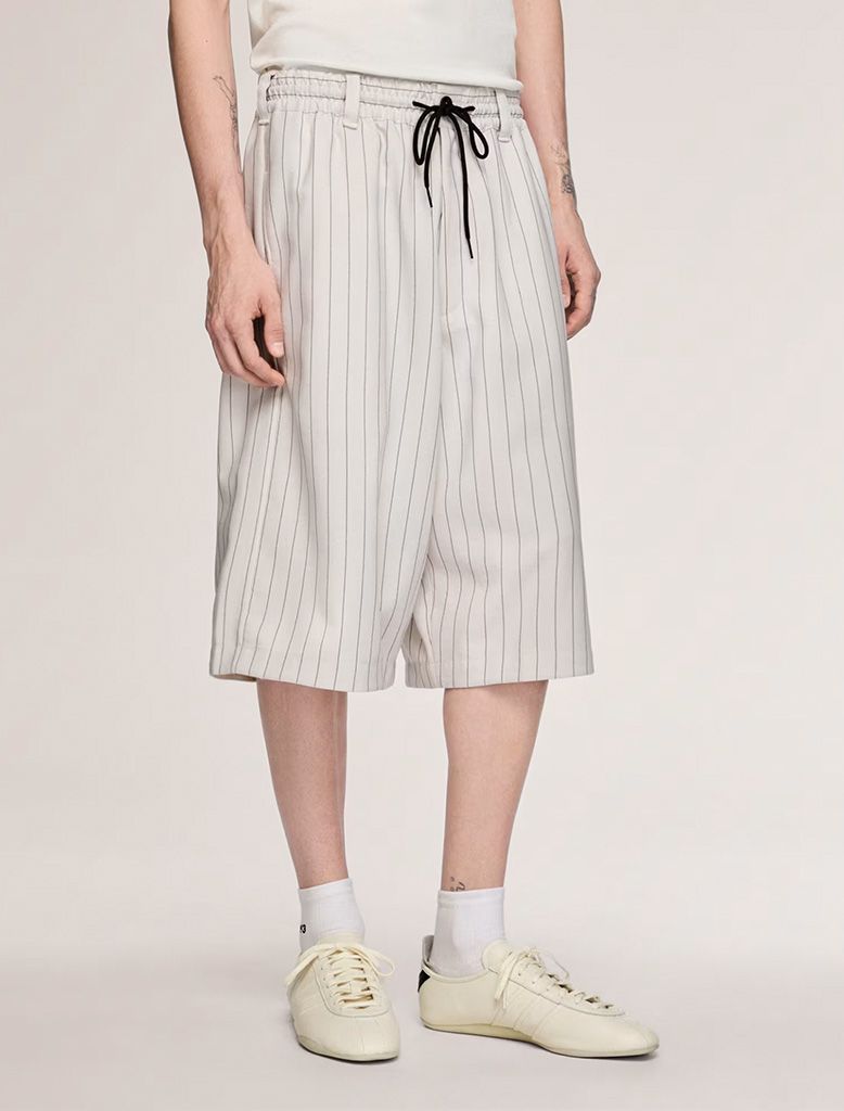 PINSTRIPE UNIFORM SHORTS
