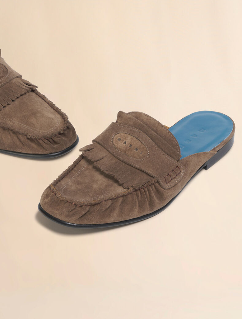 SUEDE SABOT