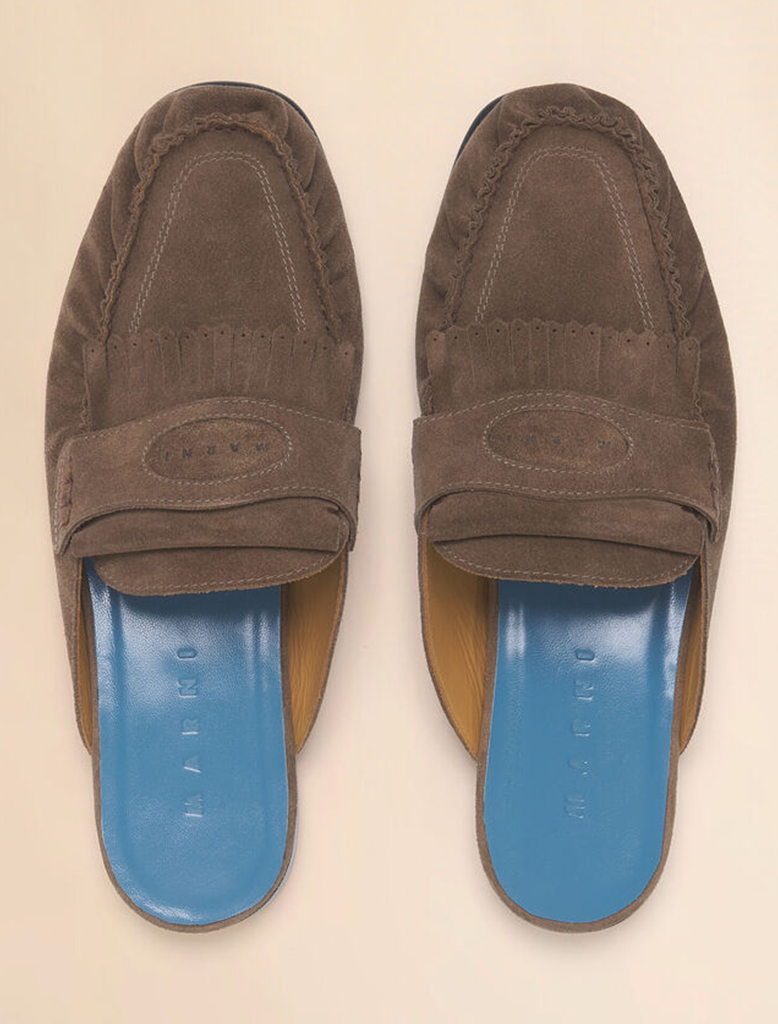 SUEDE SABOT
