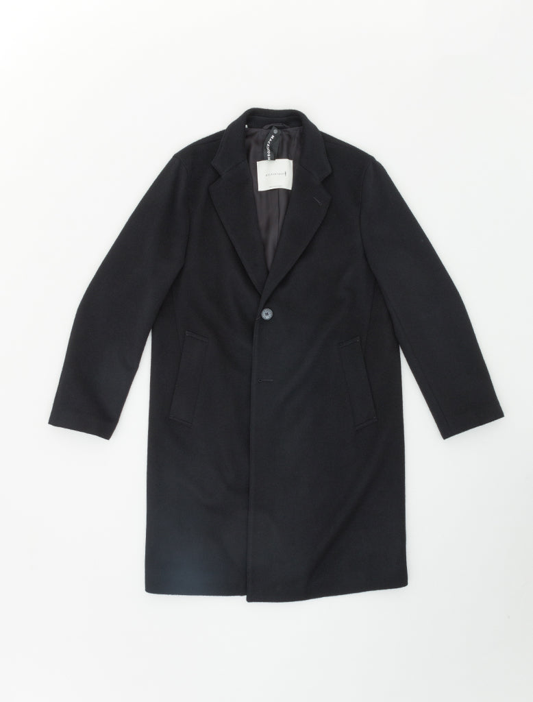NEW STANLEY WOOL & CASHMERE COAT - Black
