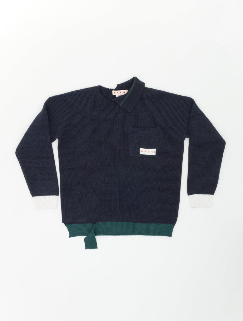 SHETLAND WOOL & COTTON KNIT
